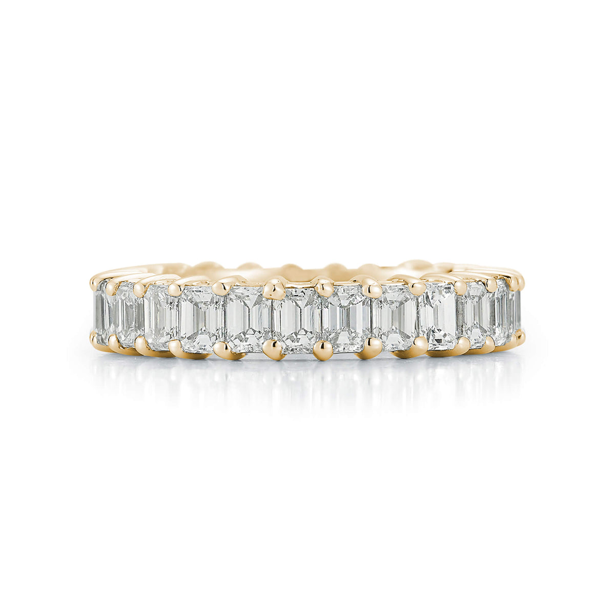 DRD 0.10 Ct. Emerald Cut Diamond Eternity Ring