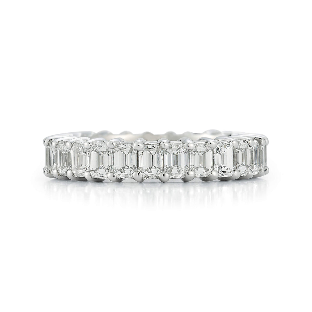 DRD 0.15 Ct. Emerald Cut Diamond Eternity Ring