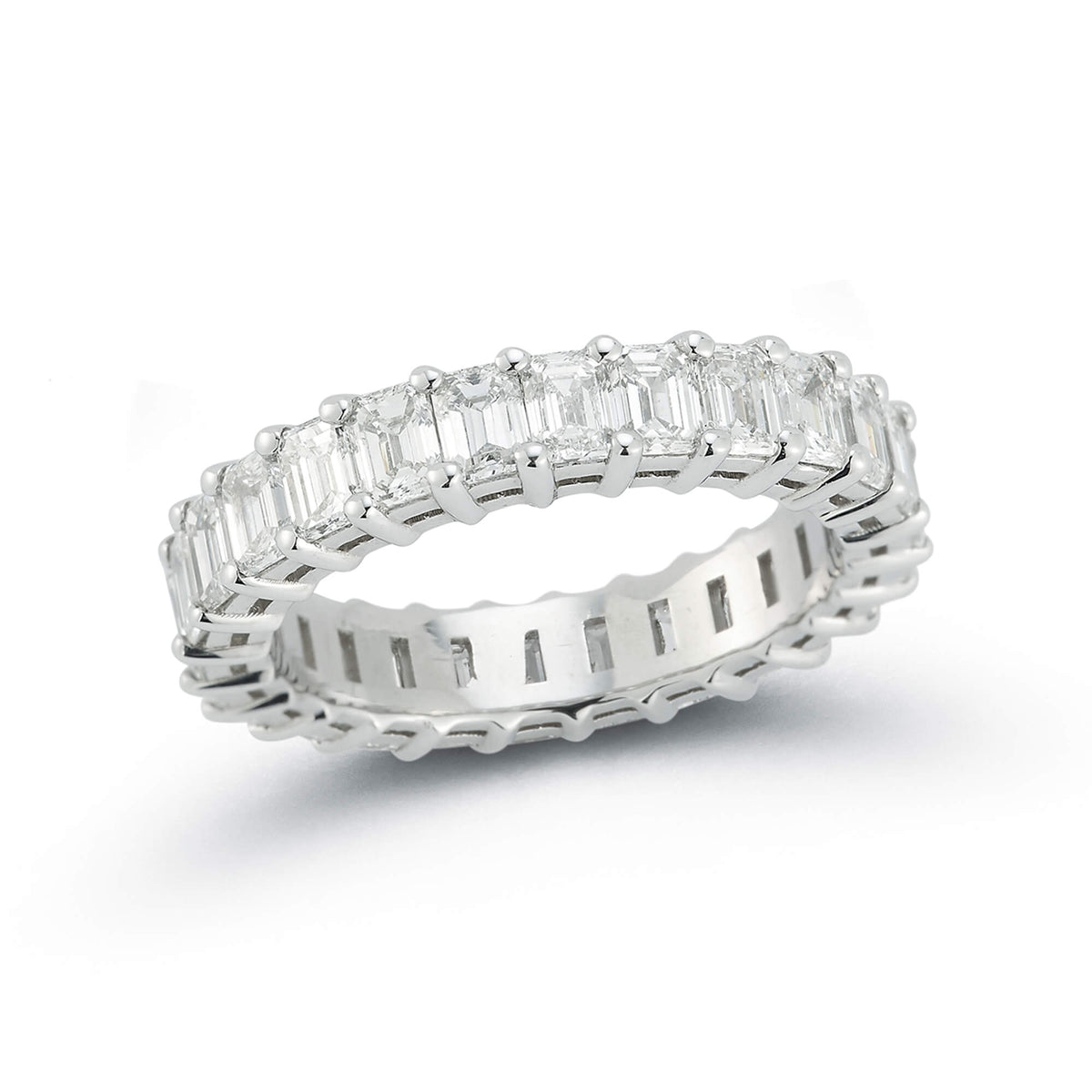 DRD 0.15 Ct. Emerald Cut Diamond Eternity Ring