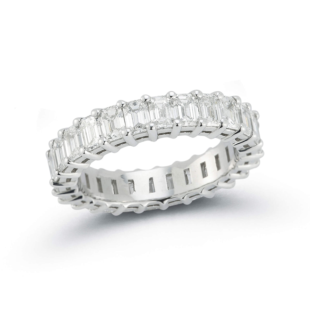 DRD 0.20 Ct. Emerald Cut Diamond Eternity Ring