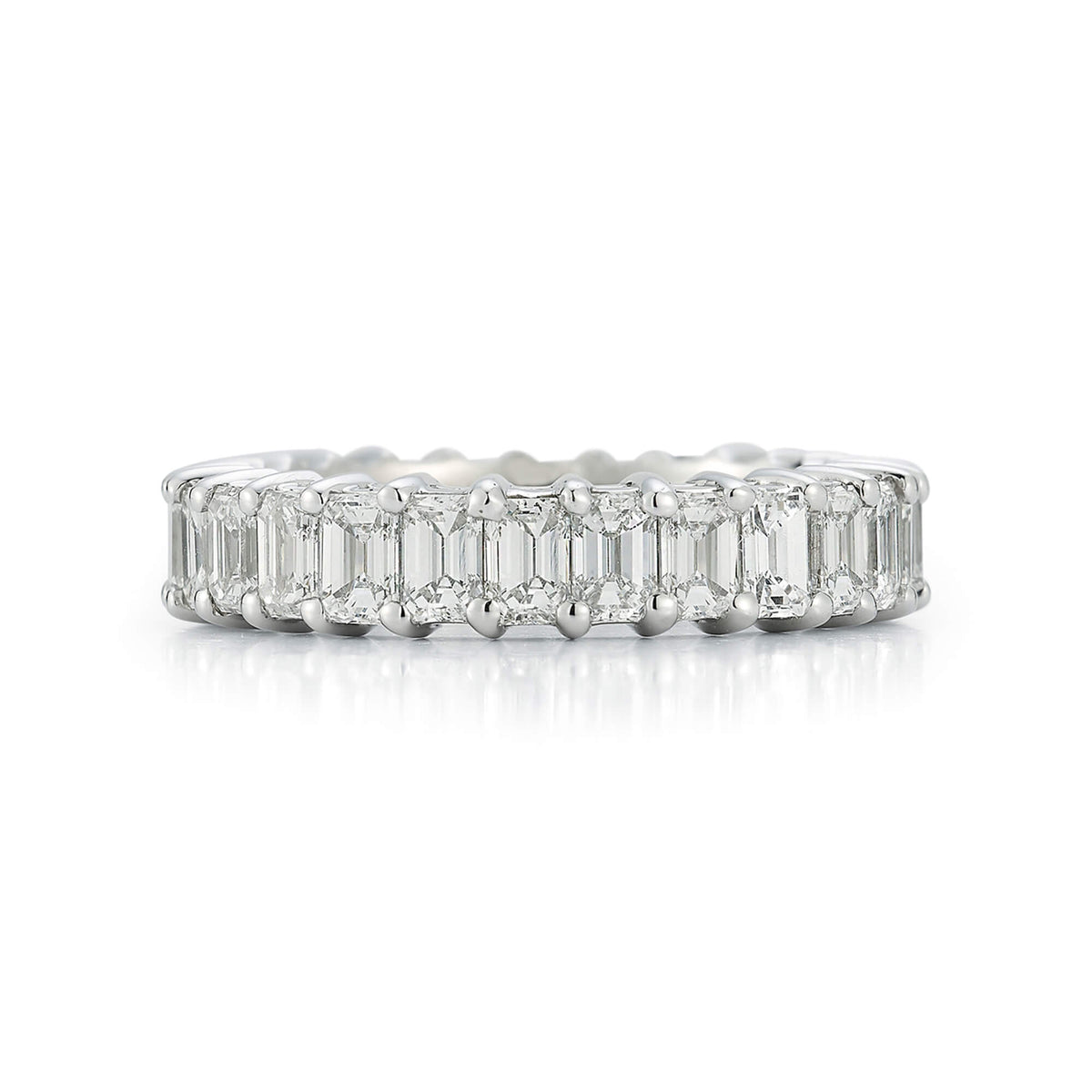 DRD 0.20 Ct. Emerald Cut Diamond Eternity Ring