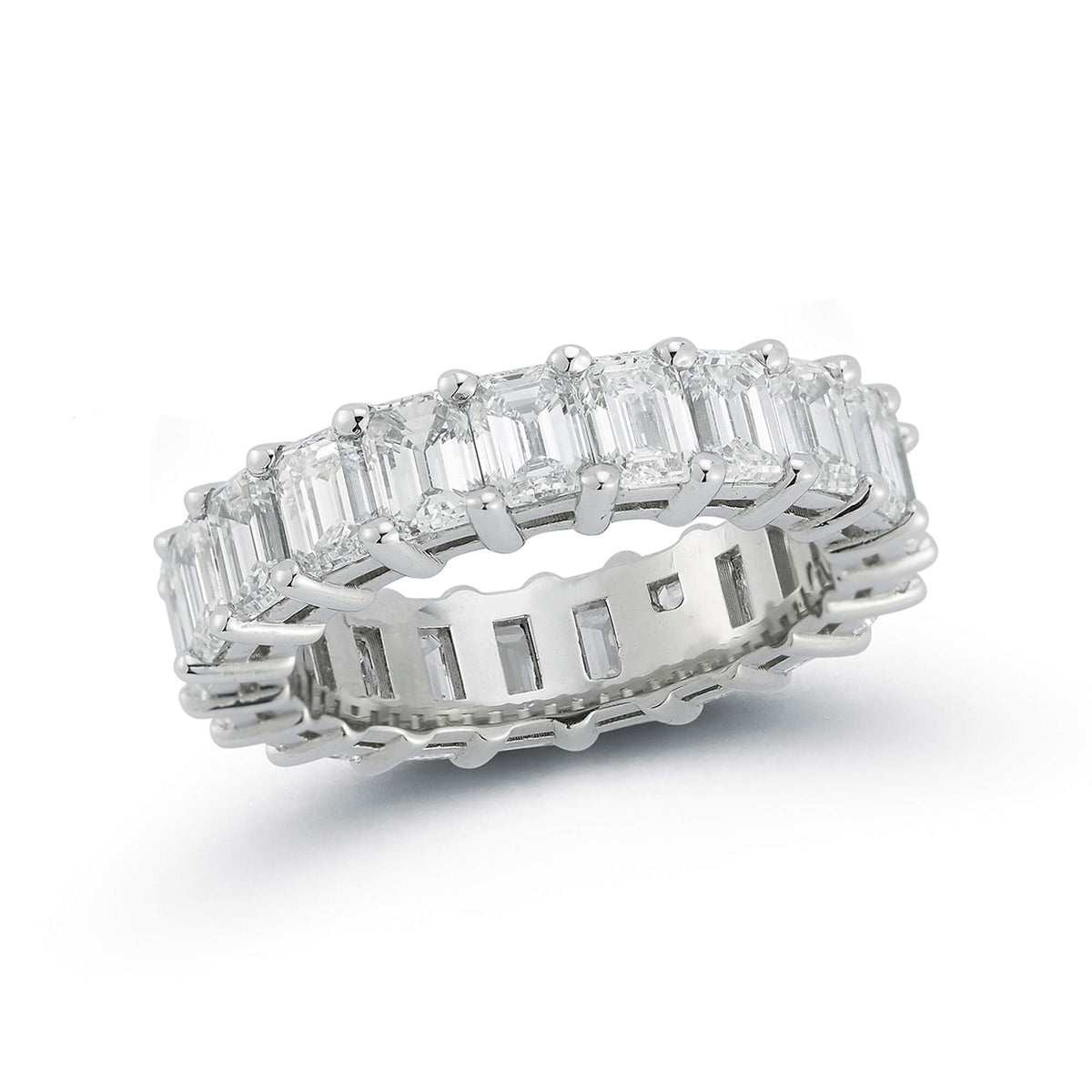 DRD 0.25 Ct. Emerald Cut Diamond Eternity Ring