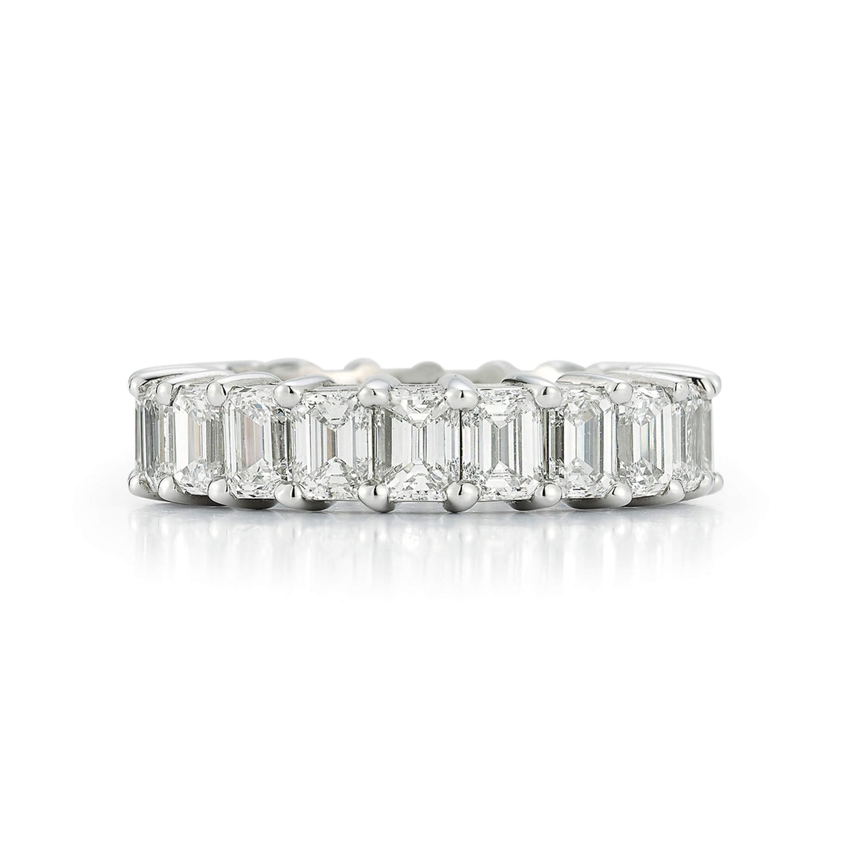 DRD 0.25 Ct. Emerald Cut Diamond Eternity Ring