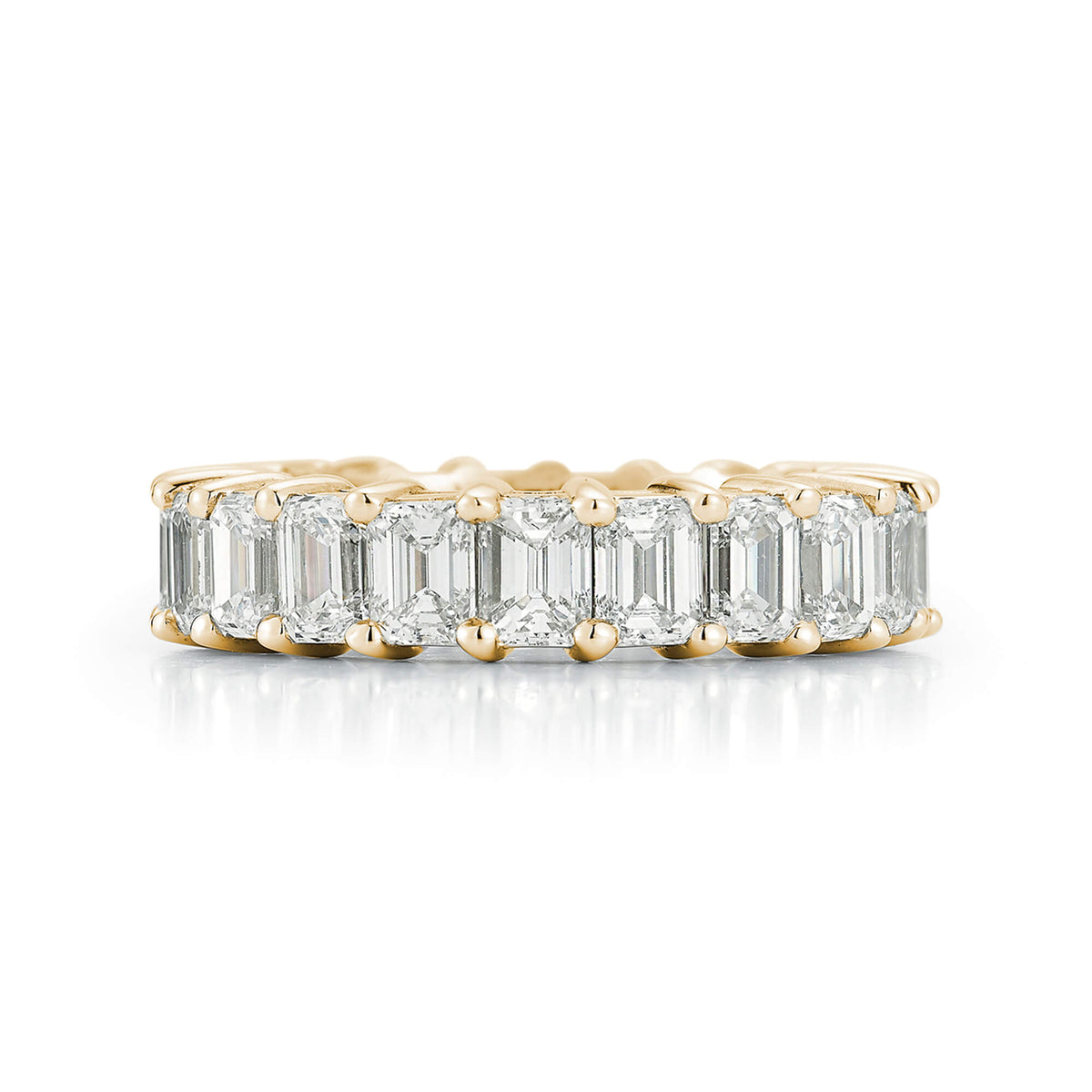 DRD 0.25 Ct. Emerald Cut Diamond Eternity Ring