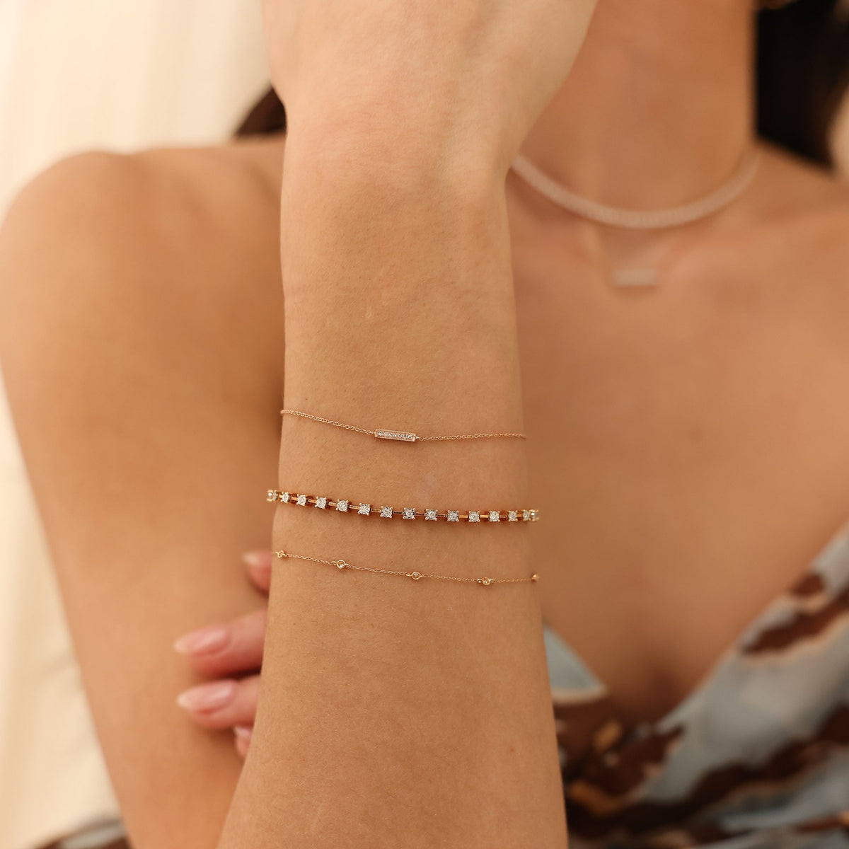 Sylvie Rose Single Bar Bracelet
