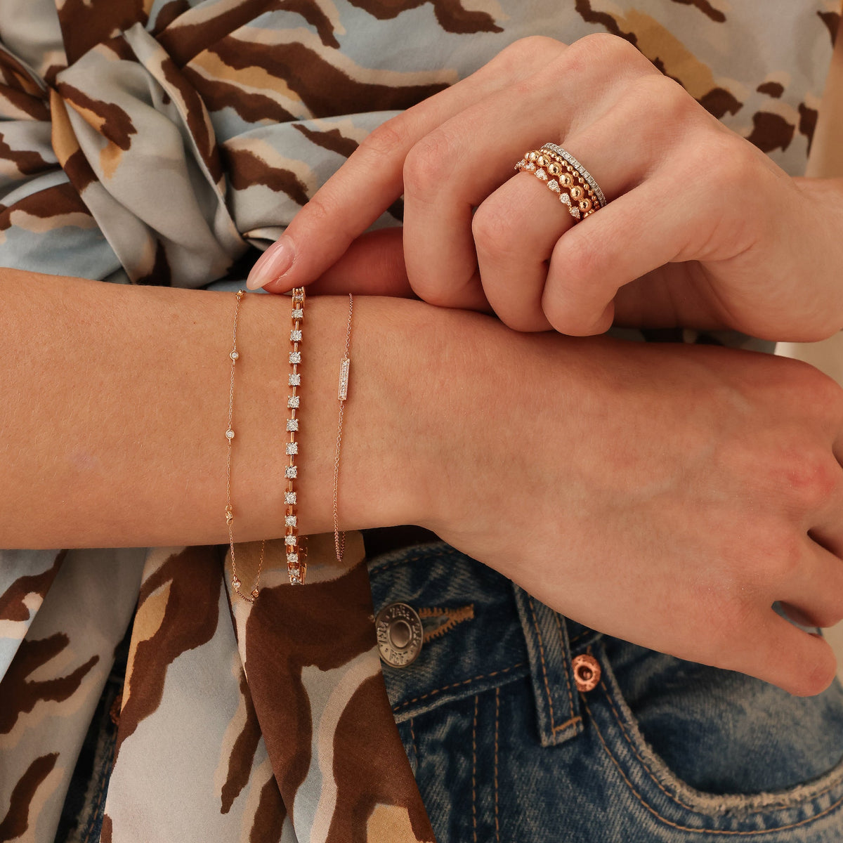 Lulu Jack Single Bezel Bracelet