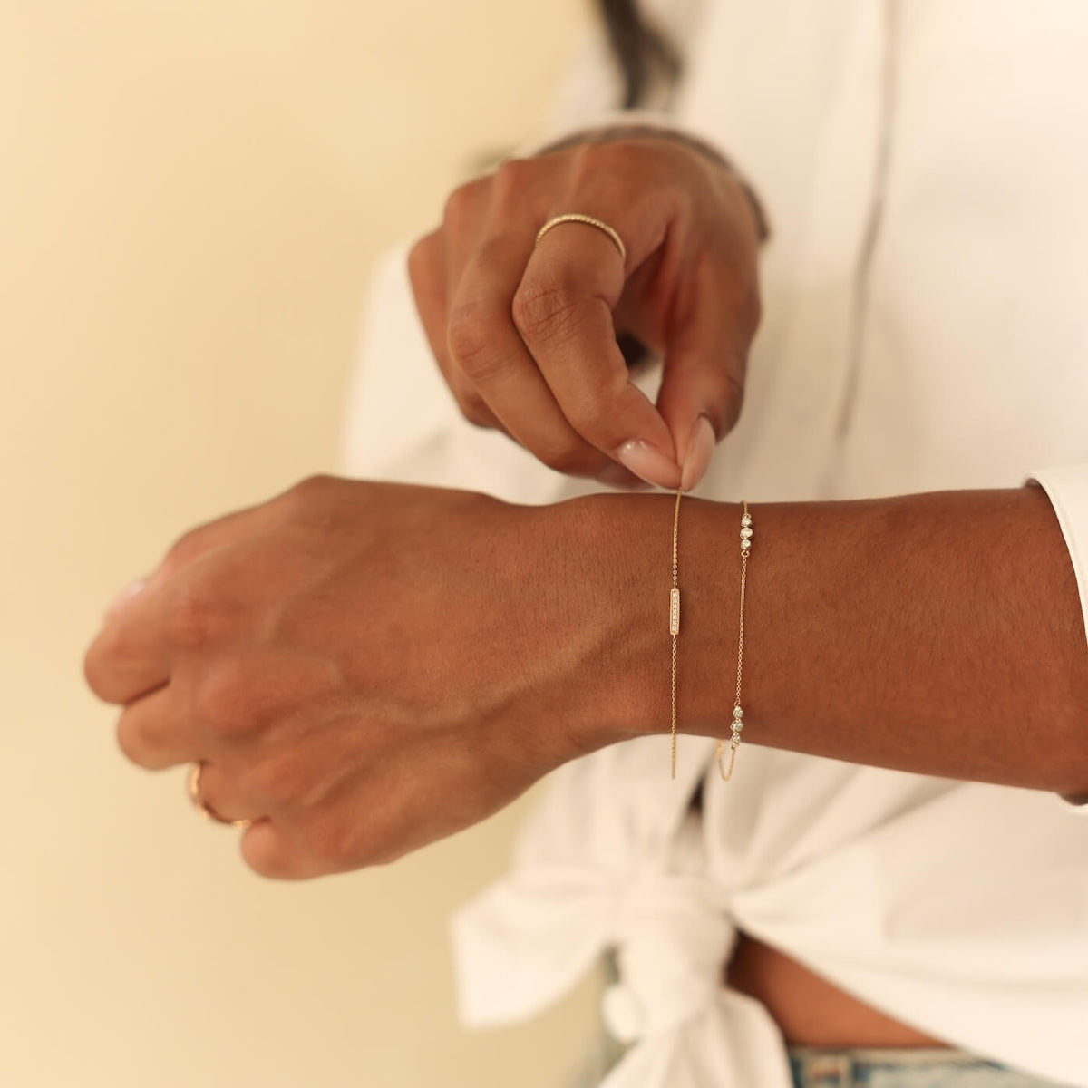 Sylvie Rose Single Bar Bracelet