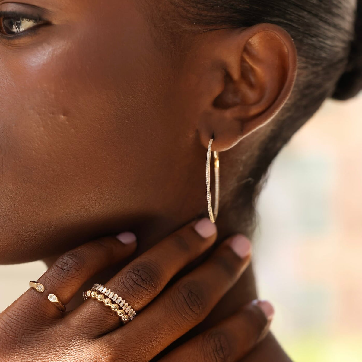 DRD Marge Diamond Hoops
