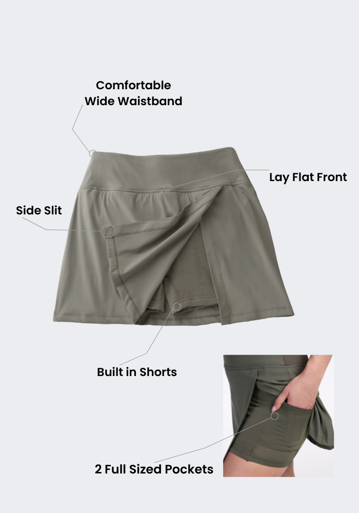 Topanga Skort - Vintage Indigo