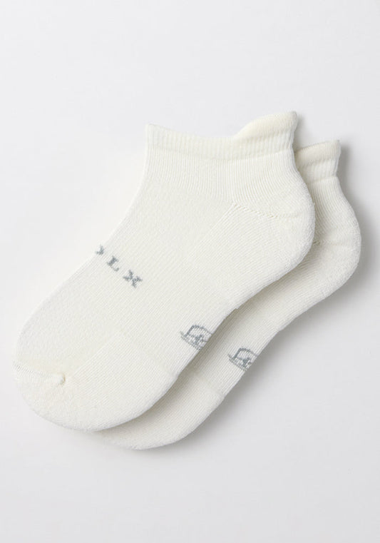 Mens Rowan No Show Socks - White Lightning