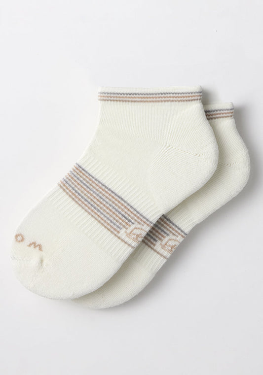 Womens Amelia No Show Socks - White Lightning