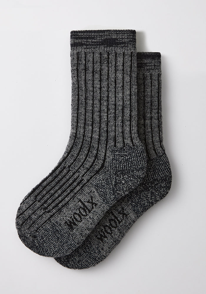 Mens Joey Crew Socks - Stone Grey
