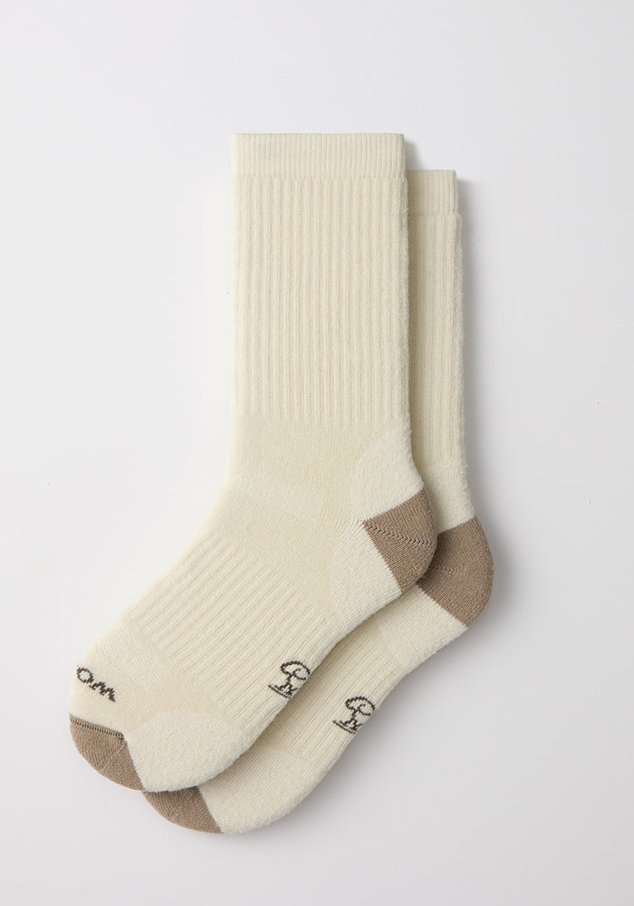 Womens Core Crew Socks - Natural