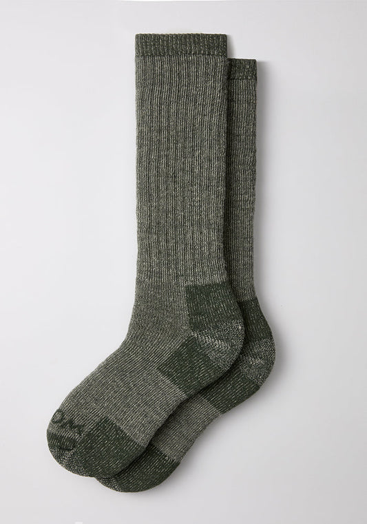 Womens Extreme Over The Calf Socks - Forest Dark Moss