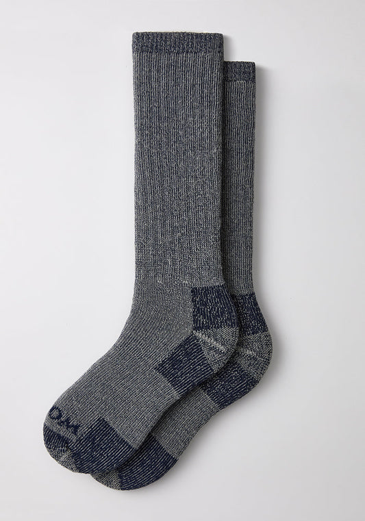 Womens Extreme Over The Calf Socks - Navy Carbon