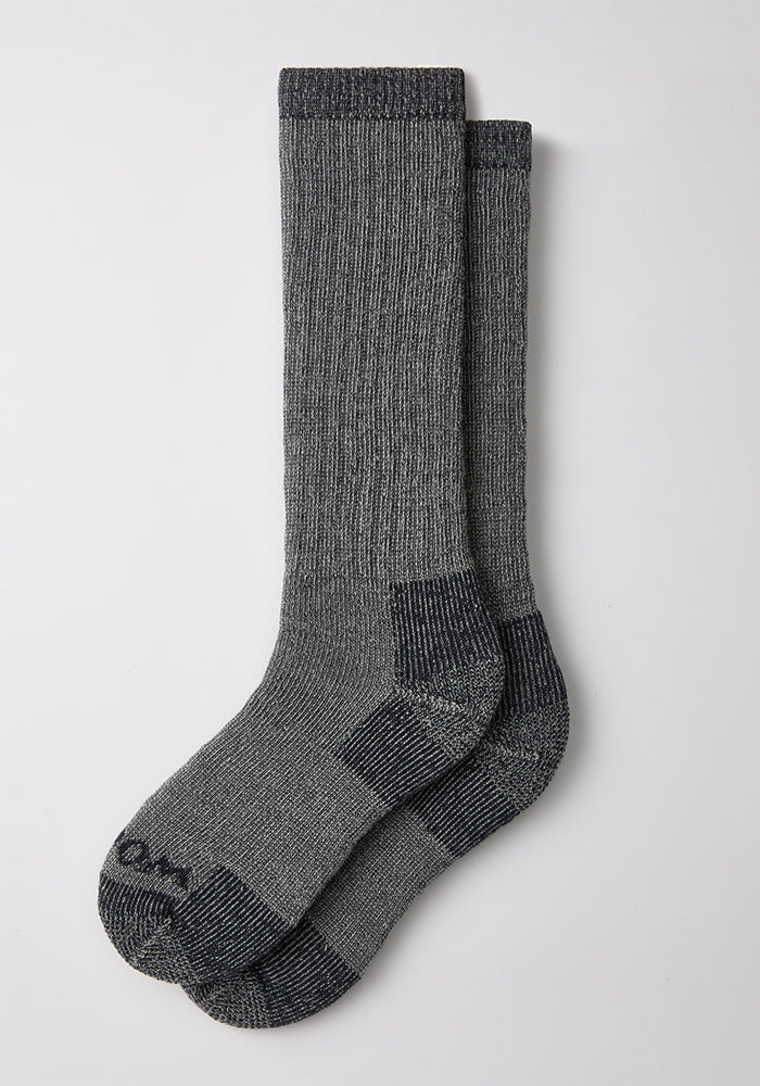 Mens Extreme Over The Calf Socks - Charcoal Heather
