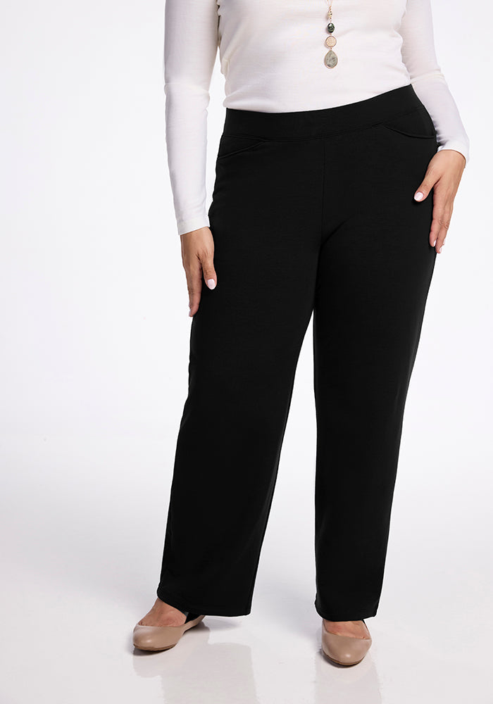 Ellie Wide Leg Pants Tall - Black