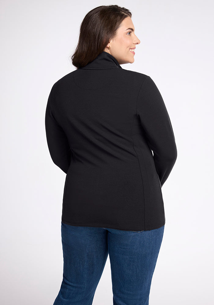Finley Zip Up Sweatshirt - Black