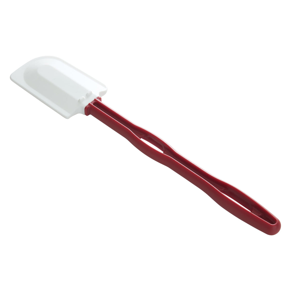 PSH-14 - 14" Silicone Scraper, Flat Blade, Heat Resistant, Red Handle, NSF