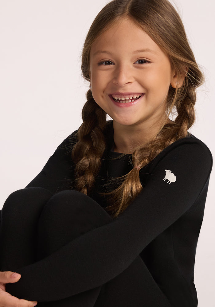 Kids Explorer Base Layer Top - Black