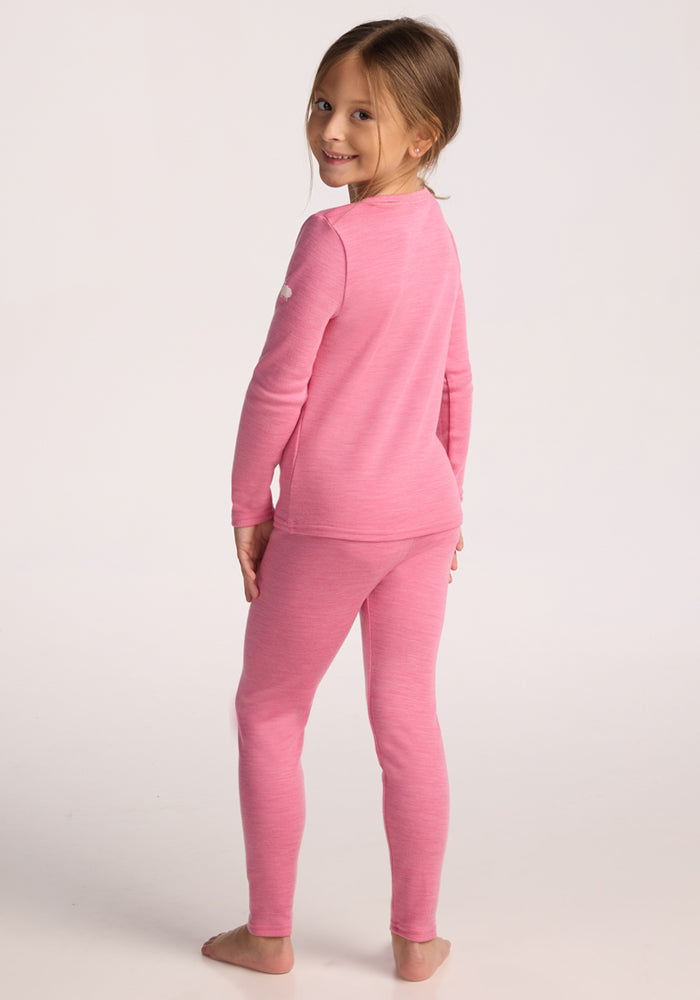 Kids Explorer Base Layer Bottoms - Pinky Promise