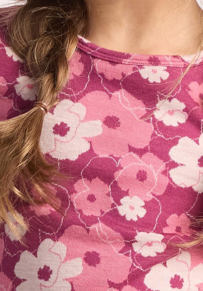 Kids Explorer Base Layer Top - Rosie Posie