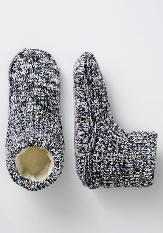 Men's Gripper Slipper Bootie - Speckled Stone