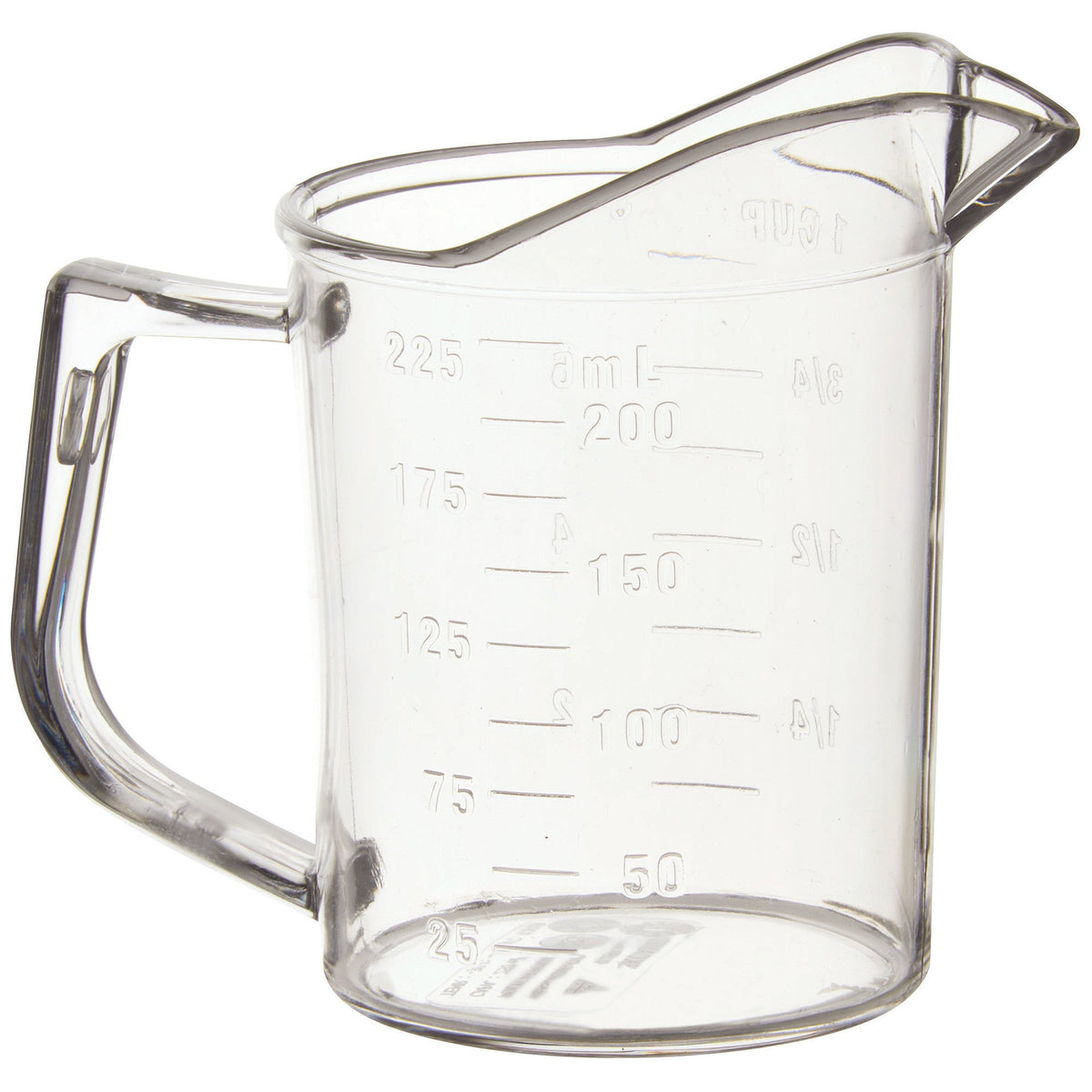 PMU-25 - Polycarbonate Measuring Cup - 1 Cup