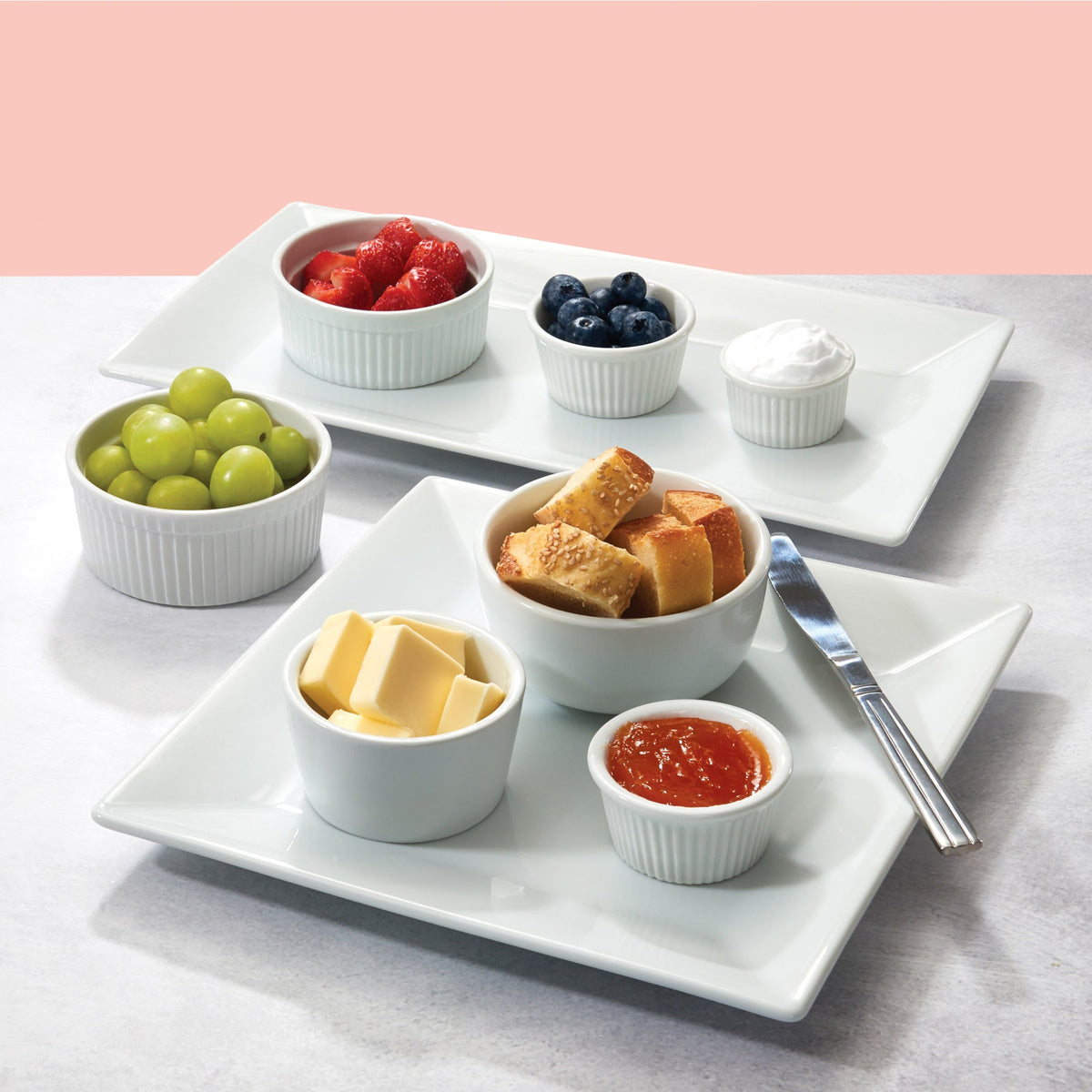 FRR-1 - Porcelain Fluted Ramekin, 1 oz - White (72 Pieces/Case)