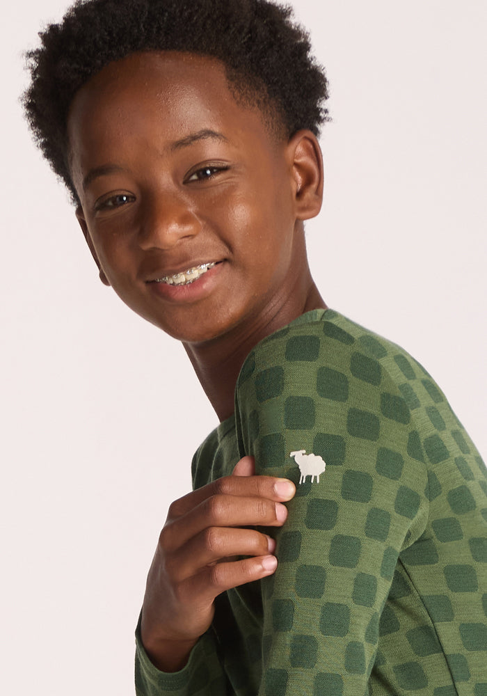 Kids Explorer Base Layer Top - Frog Hop
