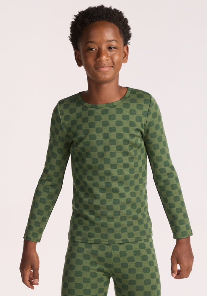 Kids Explorer Base Layer Top - Frog Hop