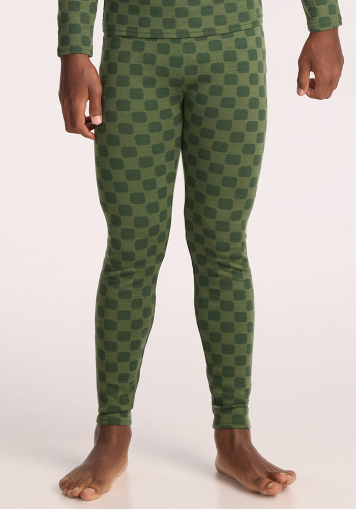 Kids Explorer Base Layer Bottoms - Frog Hop