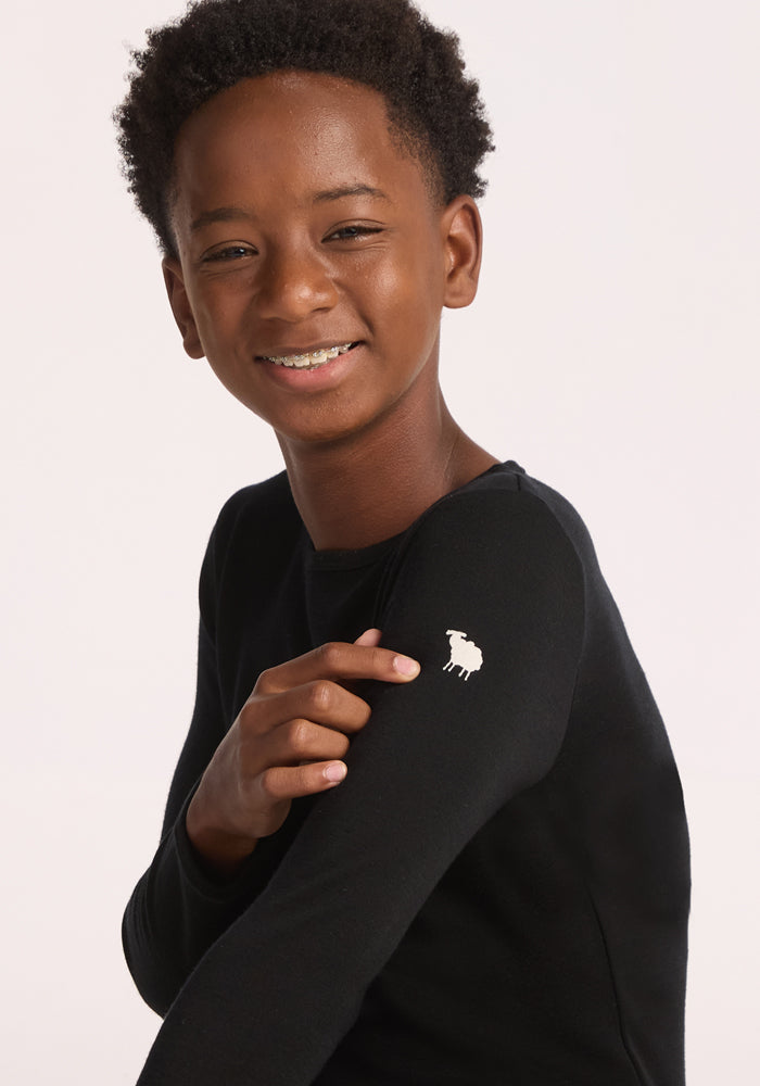 Kids Explorer Base Layer Top - Black