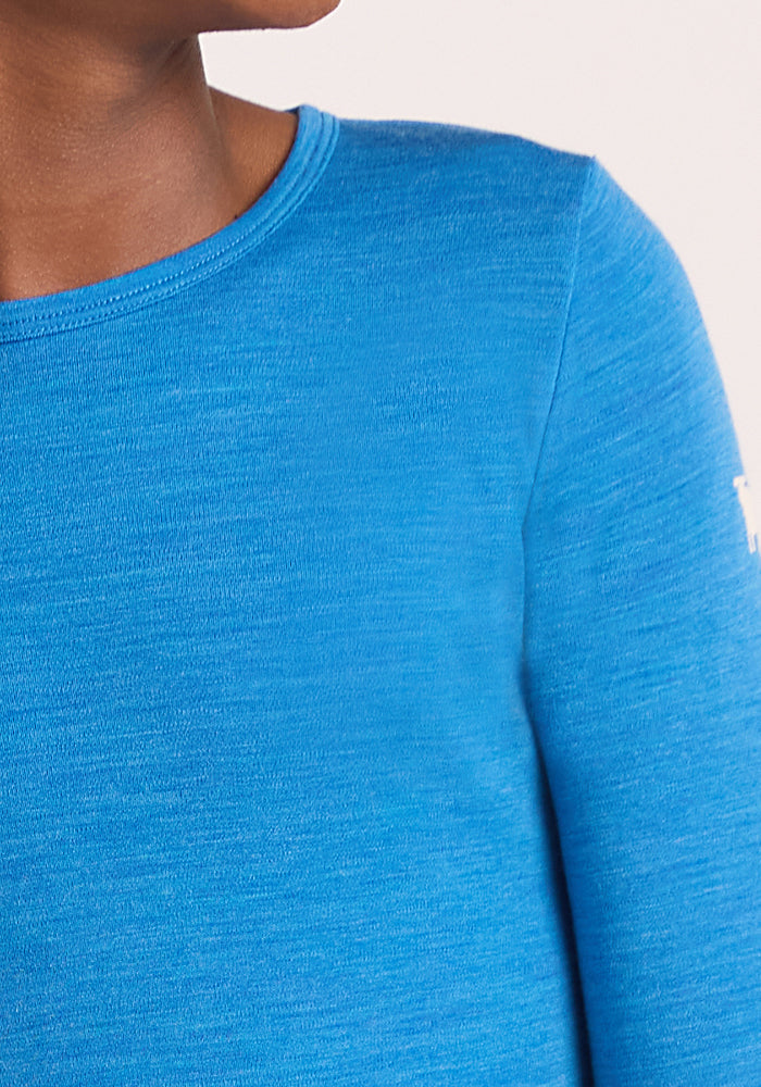 Kids Explorer Base Layer Top - Blue Razz