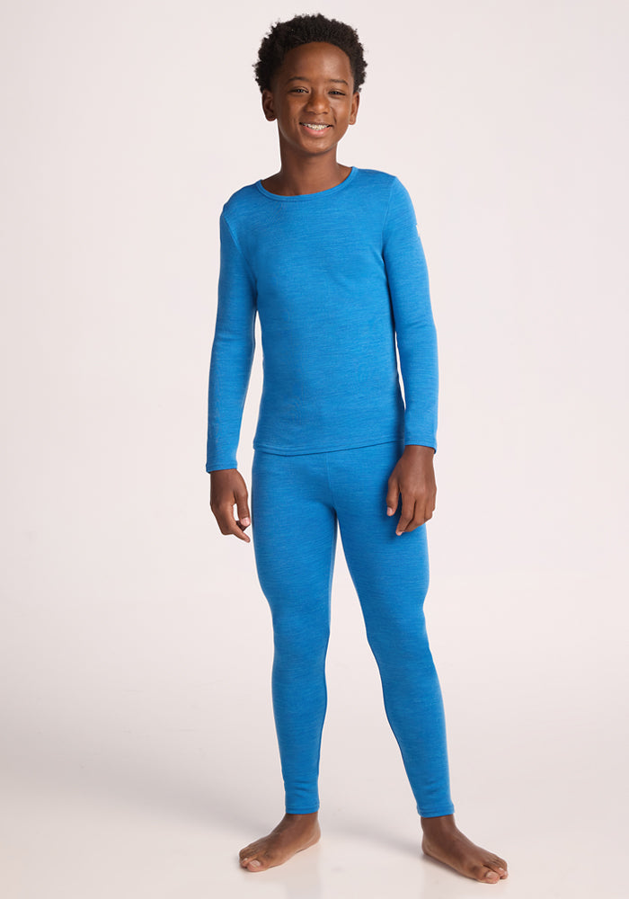 Kids Explorer Base Layer Bottoms - Blue Razz