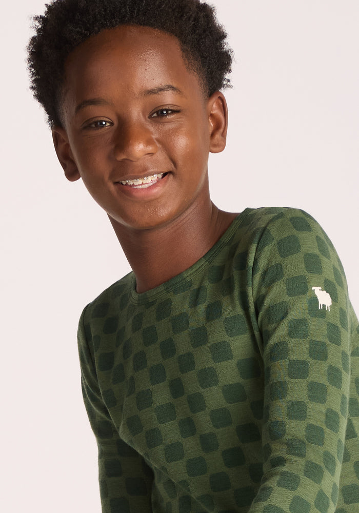 Kids Explorer Base Layer Top - Frog Hop