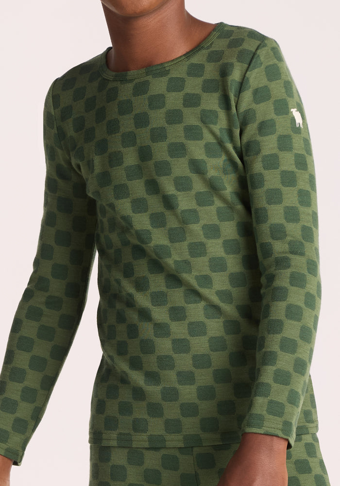 Kids Explorer Base Layer Top - Frog Hop