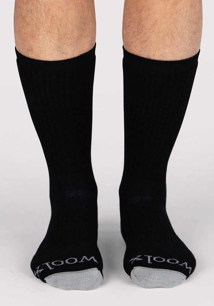 Mens Core Crew Socks - Black