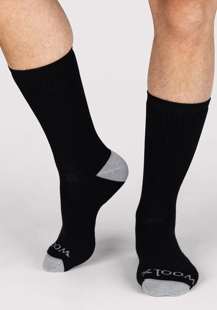 Mens Core Crew Socks - Black