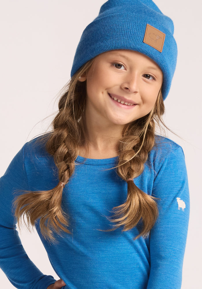 Kids Baylor Beanie - Blue Razz