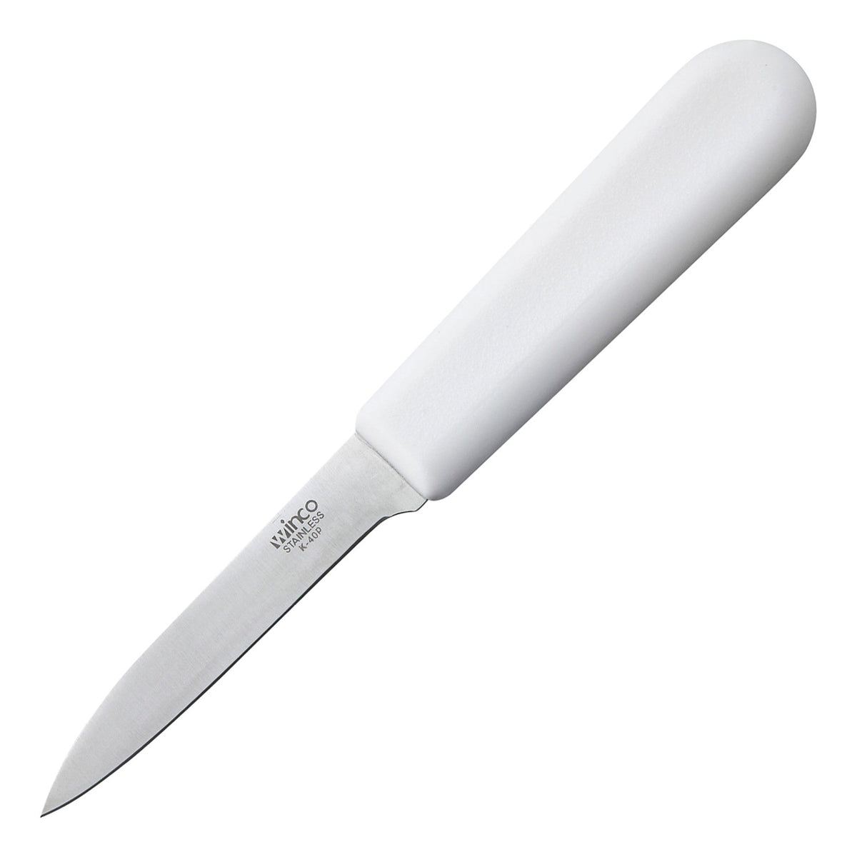 K-40P - Paring Knife, White Polypropylene Handle