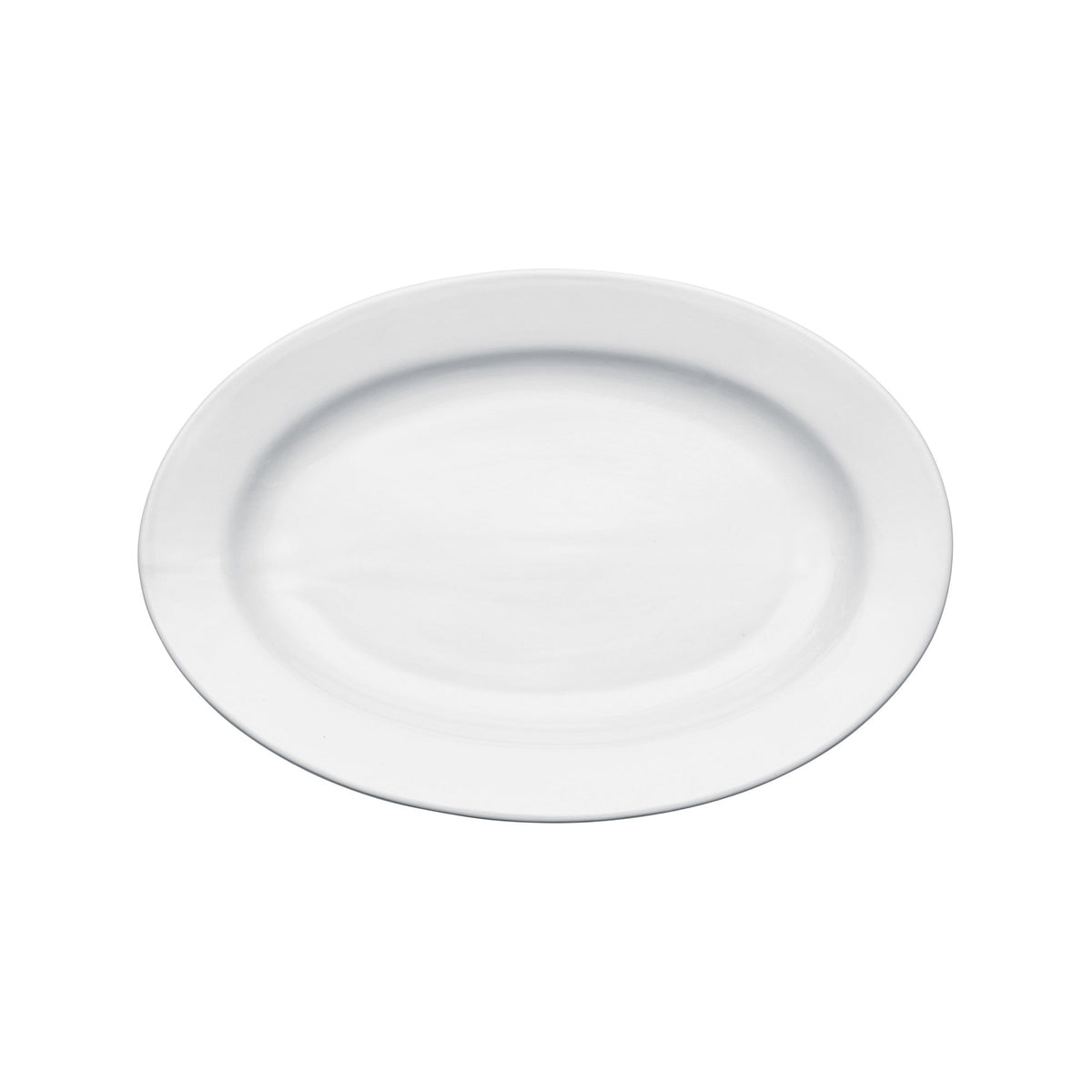 BPO-15 - Birkhall Porcelain Rolled Edge Platter, 15"L x 10-1/4"W x 1-1/2"H - White (12 Pieces/Case)