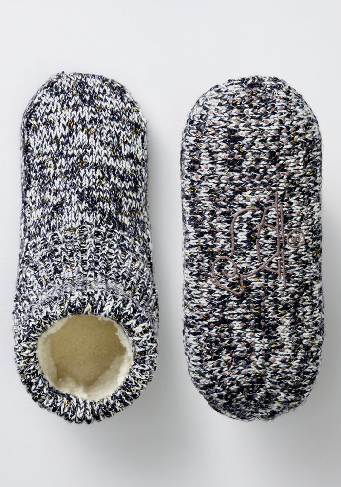 Men's Gripper Slipper Bootie - Speckled Stone