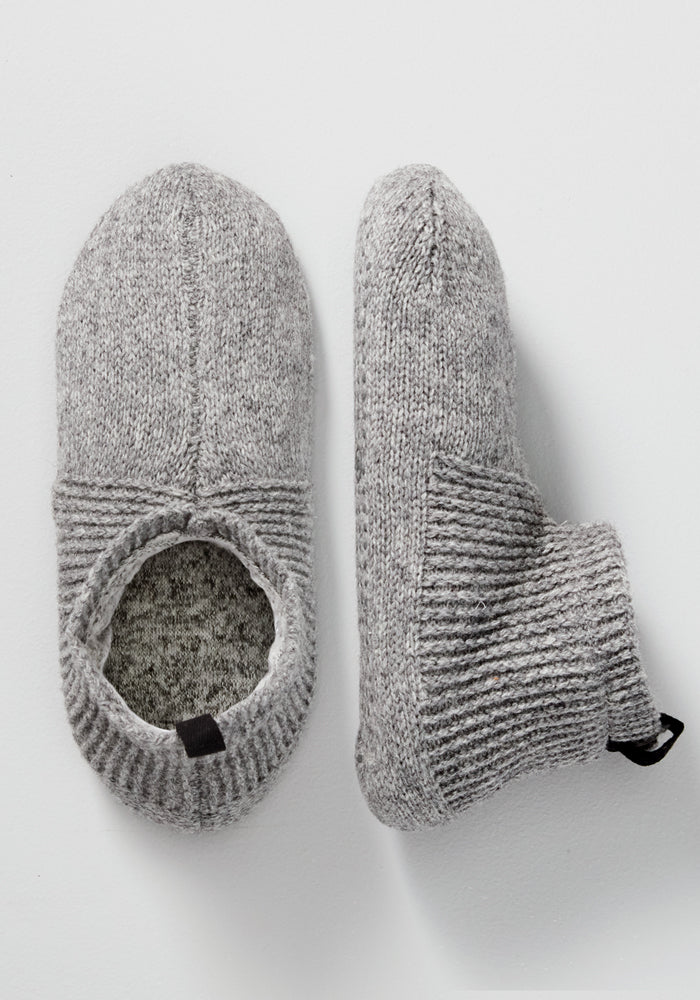 Womens Gripper Slippers - Gentle Grey
