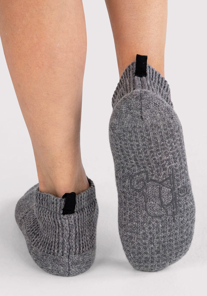 Womens Gripper Slippers - Gentle Grey