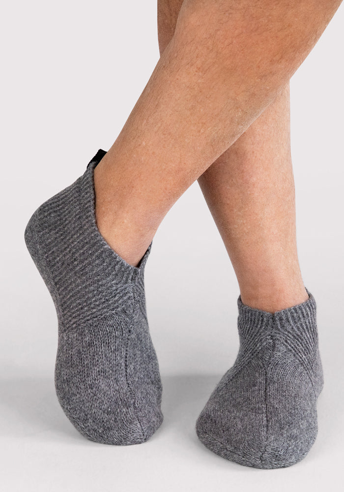 Mens Gripper Slippers - Gentle Grey