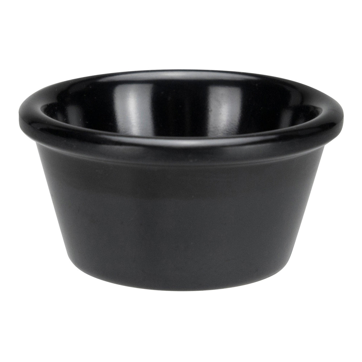 RP-2K - Melamine Ramekin, Plain - Black, 2 oz