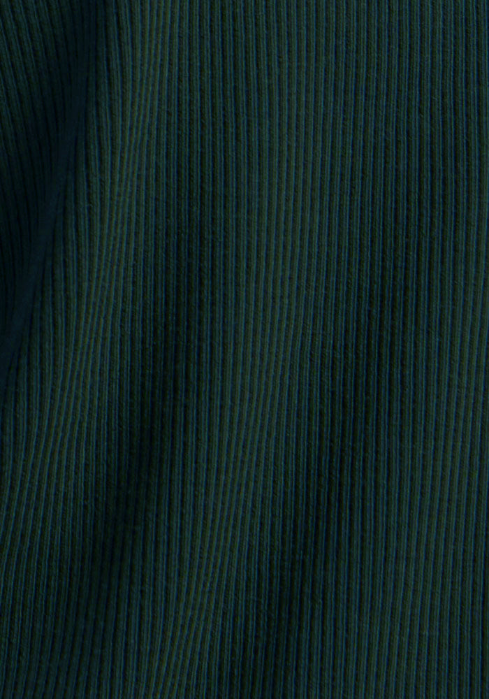 Hadley Ribbed Crew - Deep Pine
