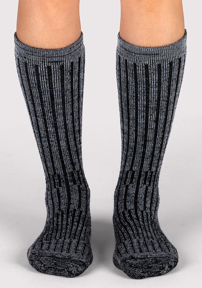 Womens Joey Mid Calf Socks - Dark Navy Marled