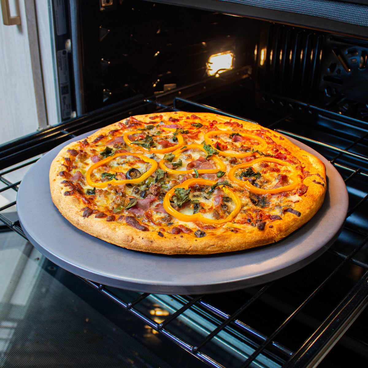 GPS16-G - Old Stone Glazed Round Pizza Stone, 16"